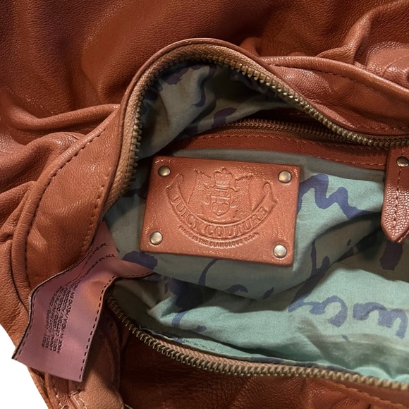 Juicy Couture Brown Goatskin Leather Women’s Hobo Bag - Picture 5 of 8